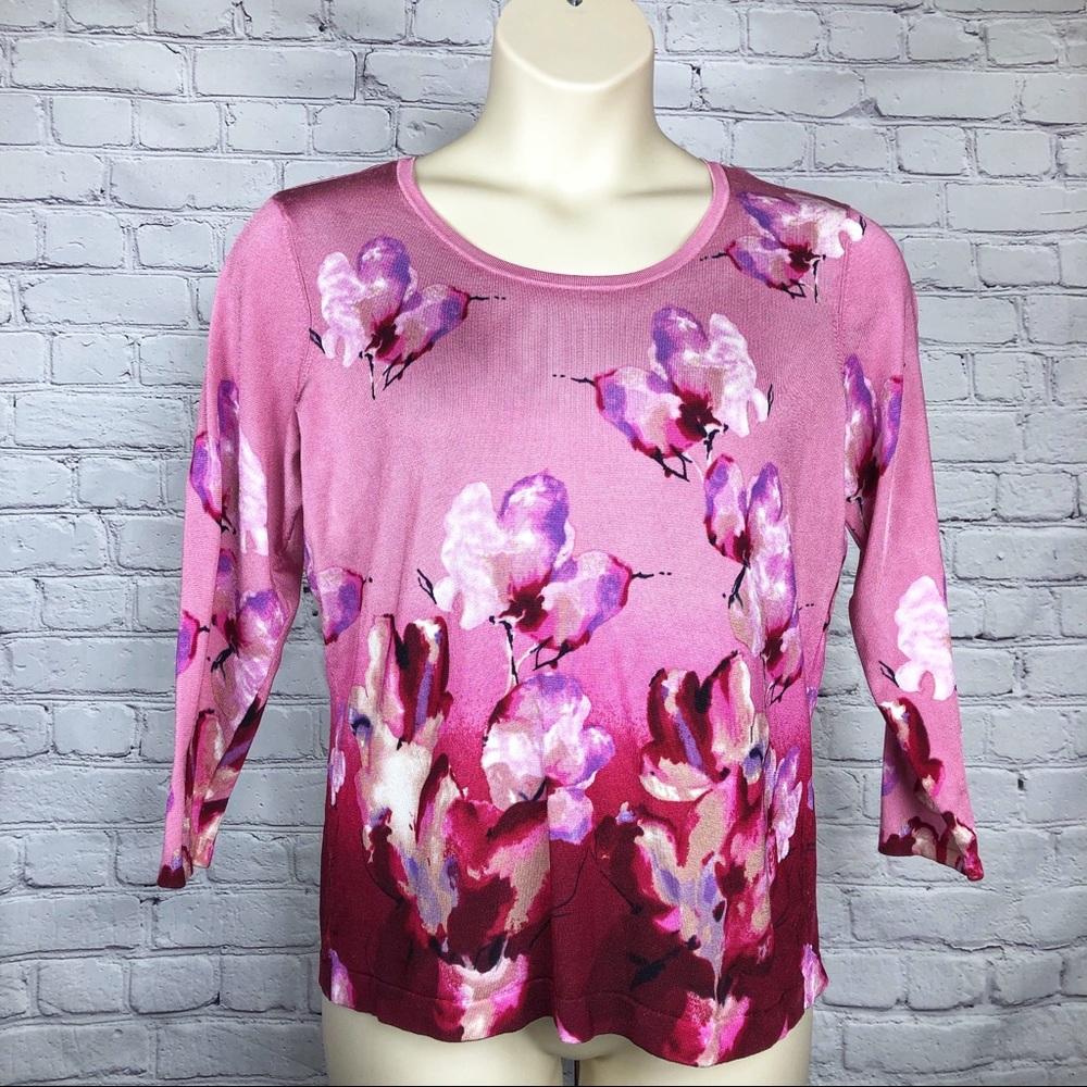 Jones New York Stretchy Rayon Top Sz 0X